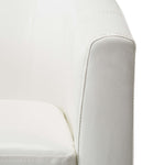 Tub Chair Leather White