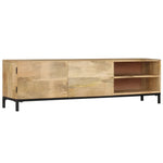 TV Cabinet 2 Doors Solid Mango Wood