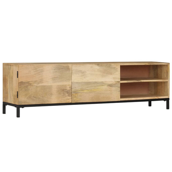  TV Cabinet 2 Doors Solid Mango Wood