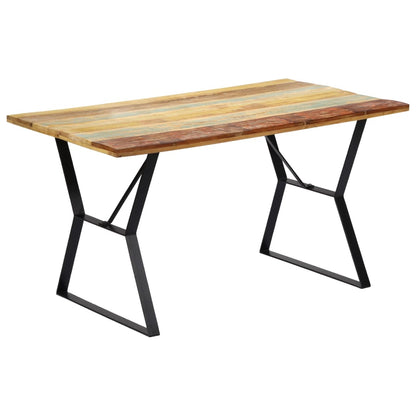 Dining Table Solid Reclaimed Wood - 140×80×76cm
