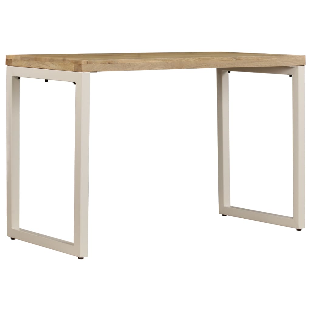 Dining Table  Solid Mango Wood and Steel