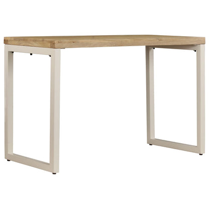 Dining Table  Solid Mango Wood and Steel
