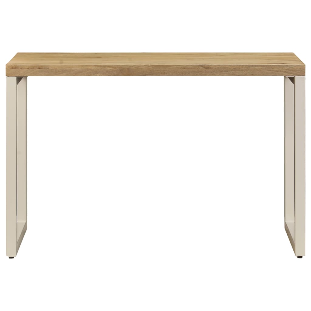 Dining Table  Solid Mango Wood and Steel