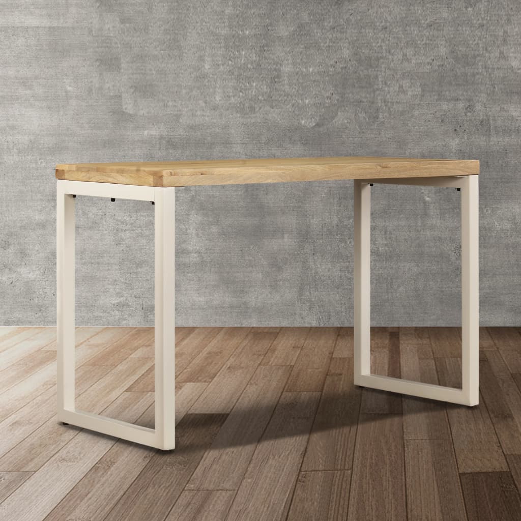 Dining Table  Solid Mango Wood and Steel