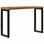 Console Table Solid Reclaimed Wood and Steel