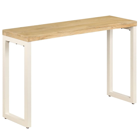 Console Table Solid Mango Wood and Steel