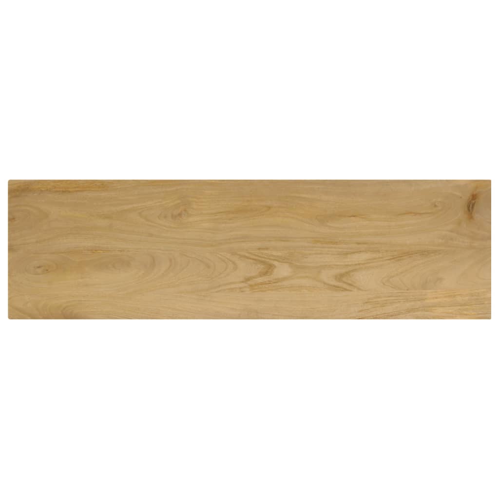 Console Table Solid Mango Wood and Steel