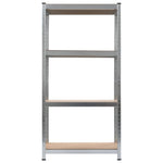 Storage Shelf Silver (Steel and MDF)