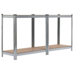 Storage Shelf Silver (Steel and MDF)