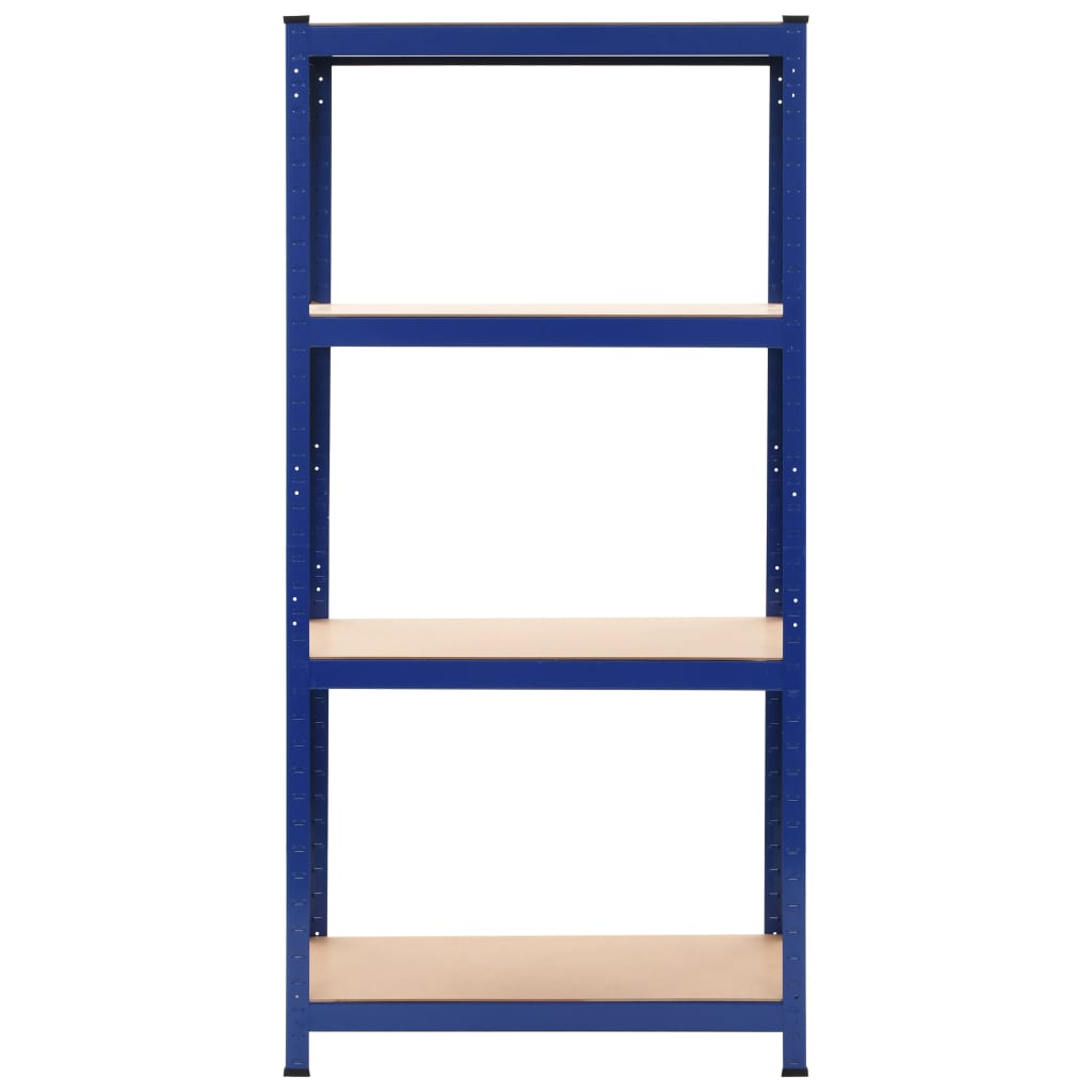 Storage Shelf Steel and MDF-Blue