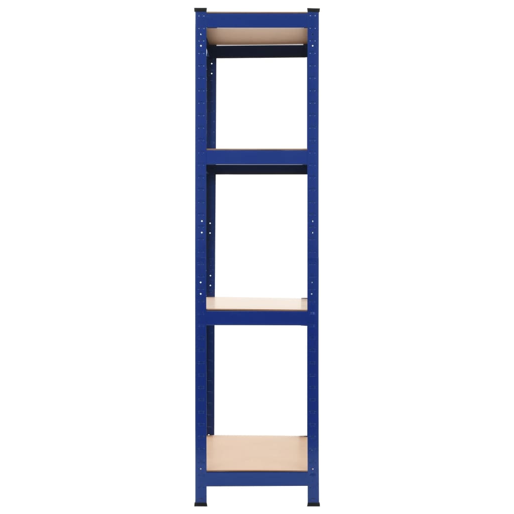 Storage Shelf Steel and MDF-Blue