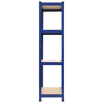 Storage Shelf Steel and MDF-Blue