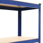 Storage Shelf Steel and MDF-Blue