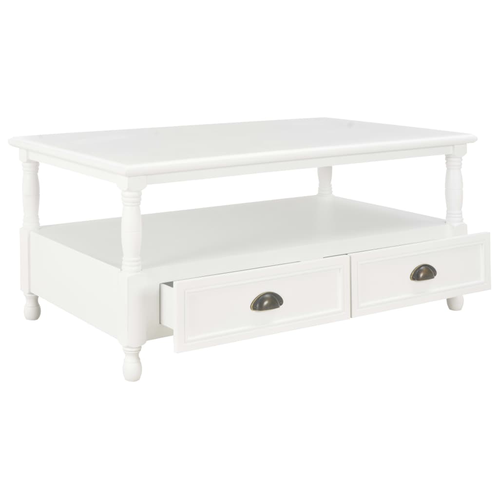 Coffee Table White - 100×55×45cm