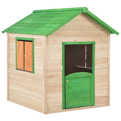 Kids Play House Wood Green