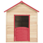 Kids Play House Wood Red