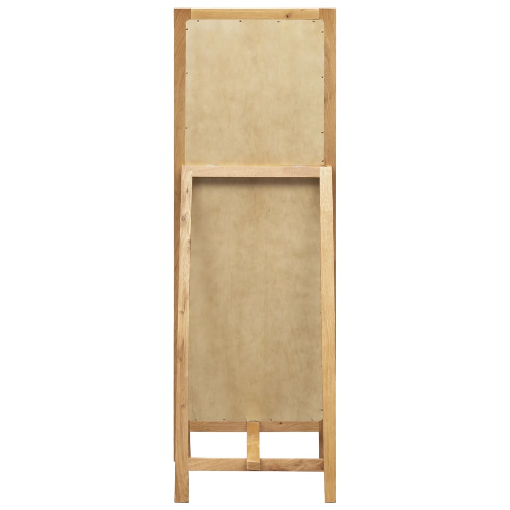 Freestanding Mirror Solid Oak Wood