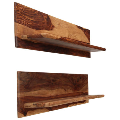 2 pcs Wall Shelves Solid Sheesham Wood