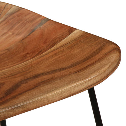 Bar Stools 2 pcs Solid Acacia Wood - 41×36×82cm