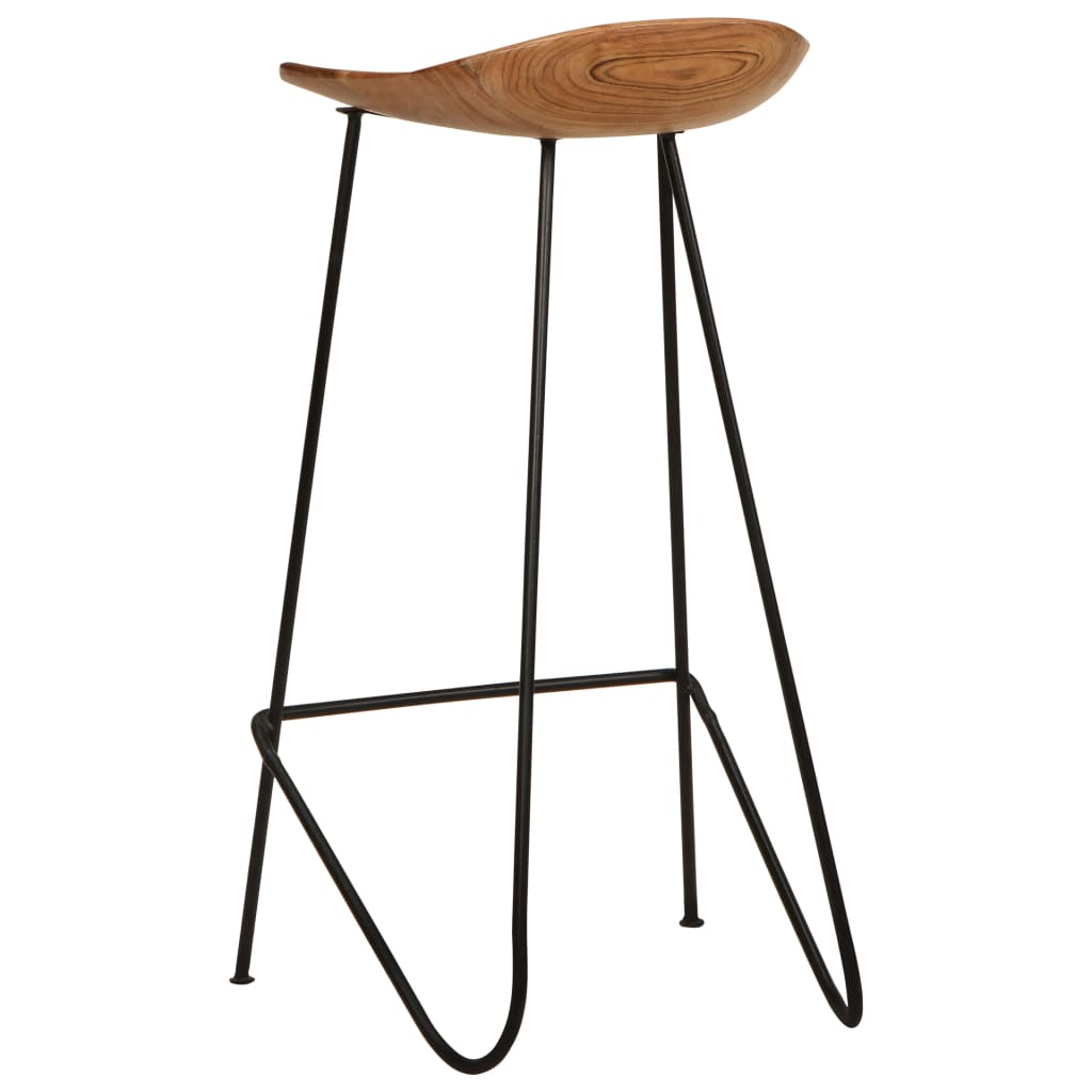 Bar Stools 2 pcs Solid Acacia Wood - 41×36×82cm