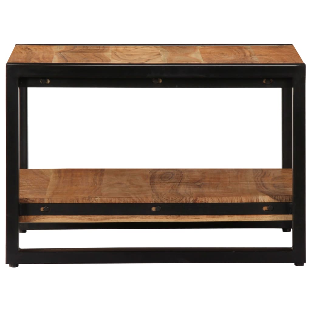 Coffee Table Solid Acacia Wood - 60×60×40cm