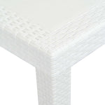 Garden Table Plastic Rattan Look