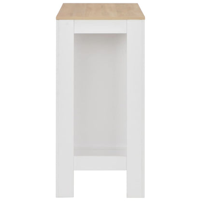 Bar Table with Shelf ,White