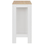 Bar Table with Shelf ,White