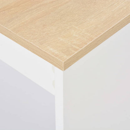 Bar Table with Shelf ,White