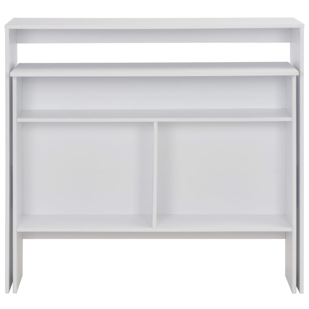 Bar Table with 2 Table Tops White