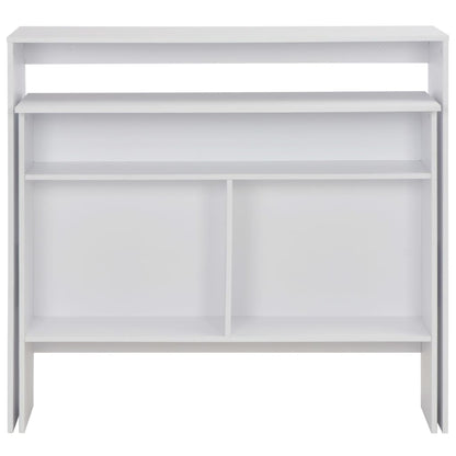 Bar Table with 2 Table Tops White