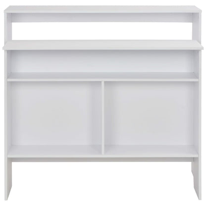Bar Table with 2 Table Tops White