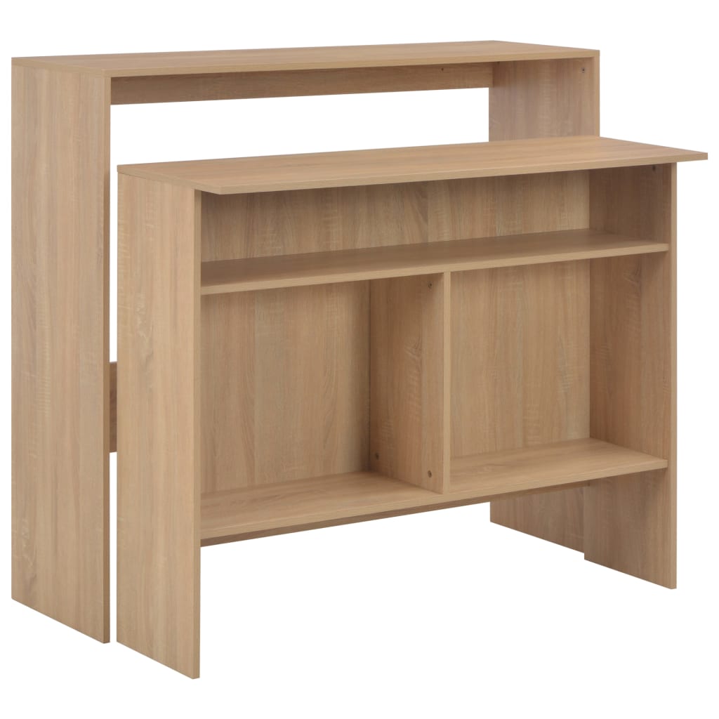 Bar Table with 2 Table Tops Oak