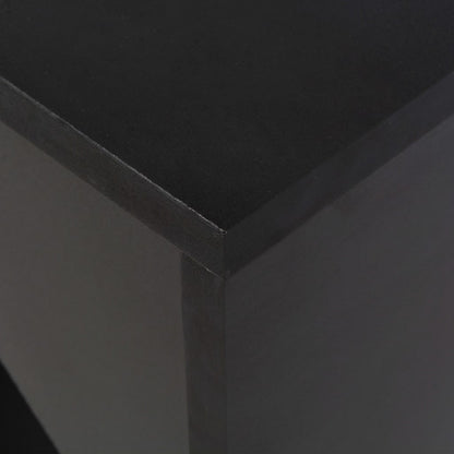 Bar Table with Moveable Shelf Black