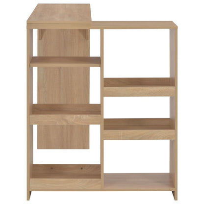 Bar Table with Moveable Shelf Oak