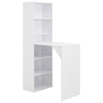 Bar Table with Cabinet- White