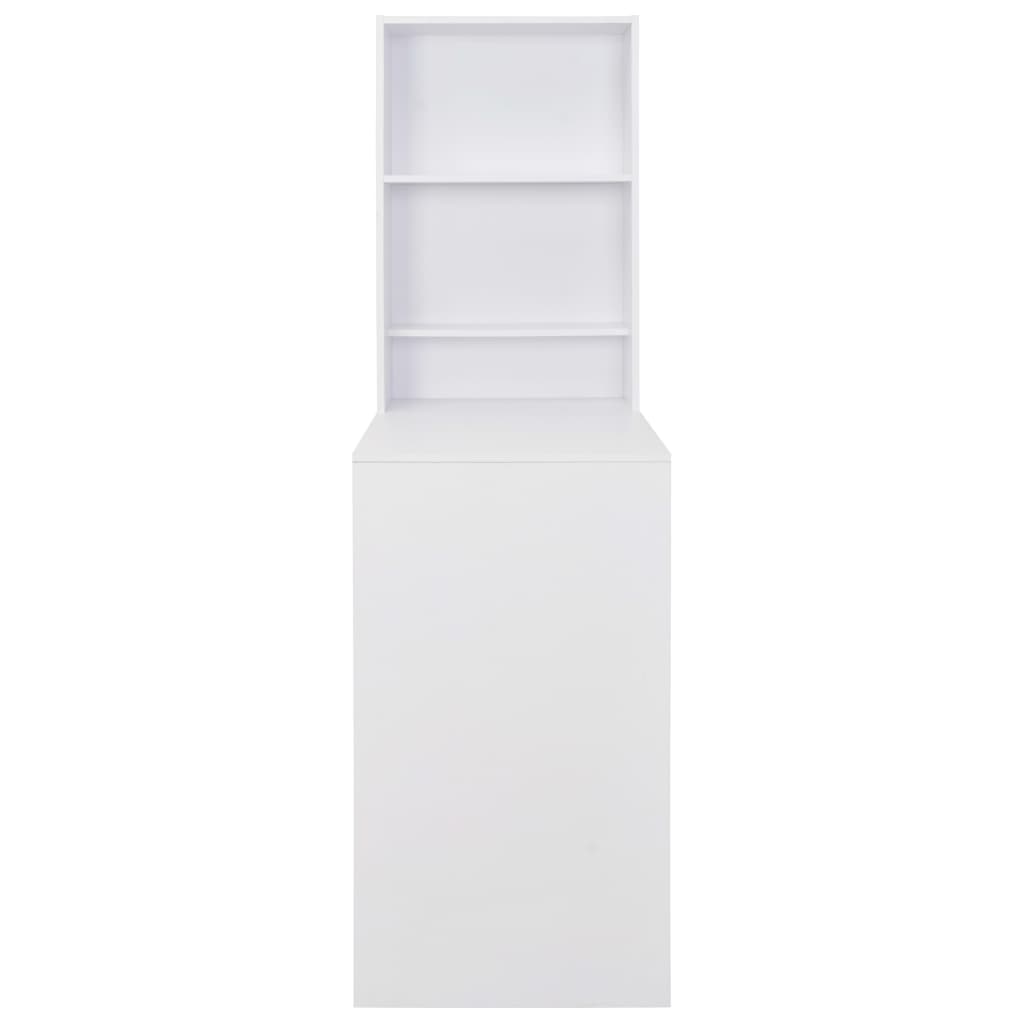 Bar Table with Cabinet- White