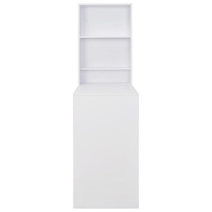 Bar Table with Cabinet- White