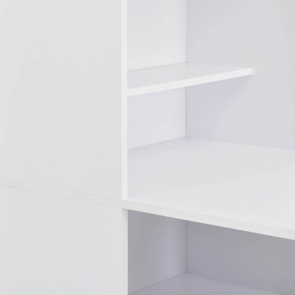 Bar Table with Cabinet- White