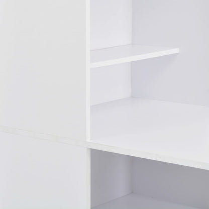 Bar Table with Cabinet- White
