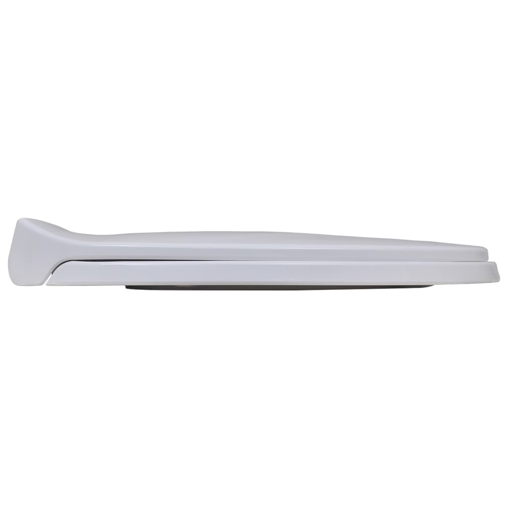Toilet Seats with Soft Close Lids 2 pcs Plastic White - 46×34cm