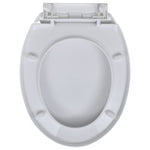 Toilet Seats with Soft Close Lids 2 pcs Plastic White