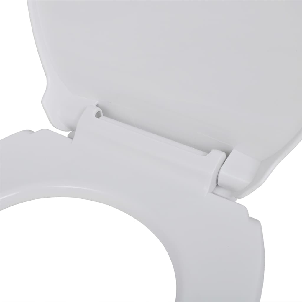 Toilet Seats with Soft Close Lids 2 pcs Plastic White - 46×34cm