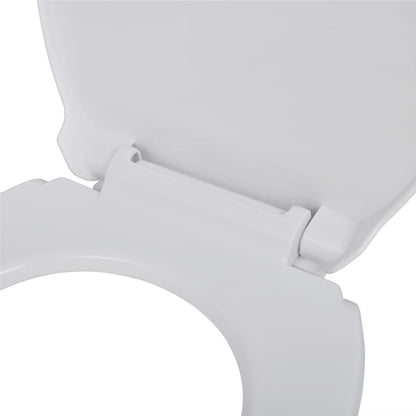 Toilet Seats with Soft Close Lids 2 pcs Plastic White - 46×34cm