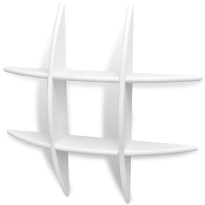 Wall Shelves 2 pcs White