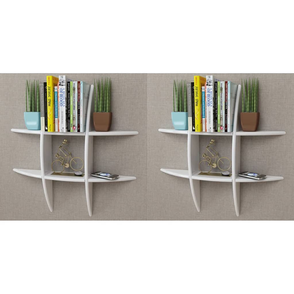 Wall Shelves 2 pcs White