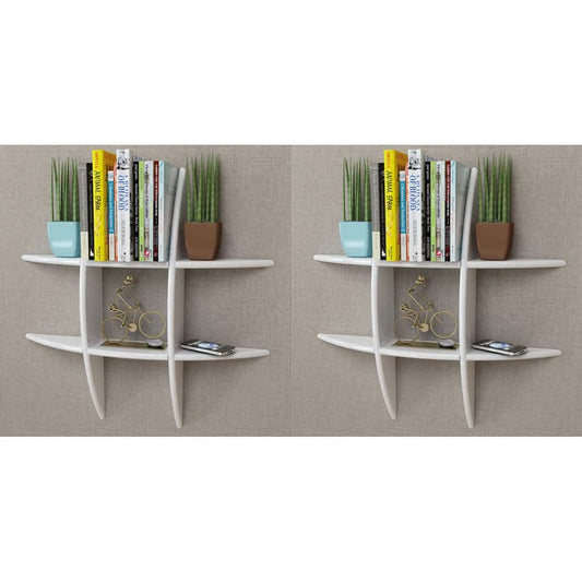 Wall Shelves 2 pcs White