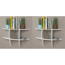 Wall Shelves 2 pcs White