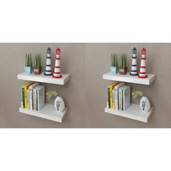 Wall Shelves 4 pcs White 40 cm