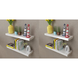 Wall Shelves 4 pcs White 60 cm
